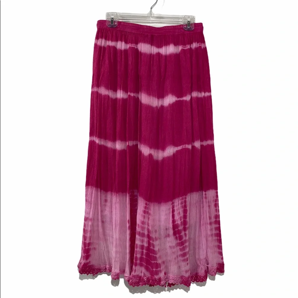 Tie Dye Gypsy Boho Festival Maxi Skirt Tie Dye